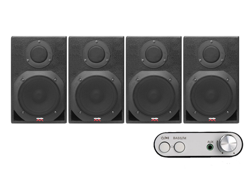 Sistem Audio 4 Boxe cu Amplificator Digital si Bluetooth