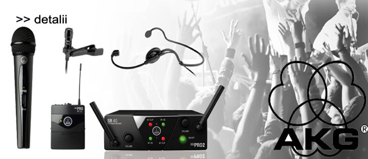 Microfoane Wireless AKG, Headset si Lavaliere