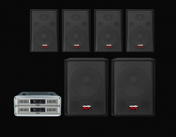 Sistem Audio Studio-M Microline - QSC GX Rack